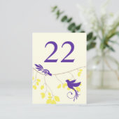 テンプレートテーブル番号カード ポストカード (スタンド正面)