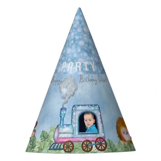 テンプレートトレインエンジンパーティーハット パーティーハット (正面)