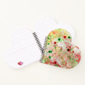 テンプレートトレンディーモダン抽象芸術ピンクレッドイエロー ノートブック (内部)