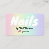 テンプレートネイリスト 名刺 (裏面)