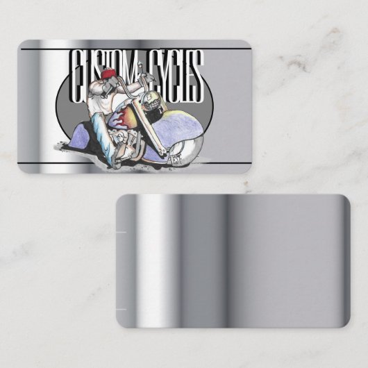 テンプレートバイク名刺 名刺 (正面/裏面)