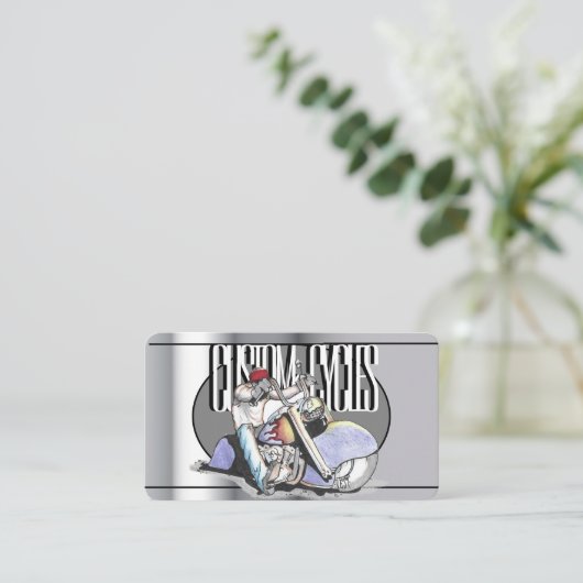 テンプレートバイク名刺 名刺 (スタンド正面)