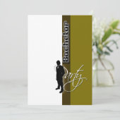 テンプレートバチュラーパーティ名手 招待状 (スタンド正面)