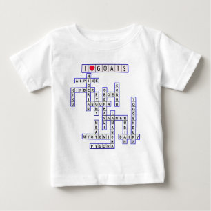 テンプレートパズルヤギ ベビーTシャツ