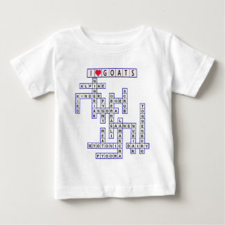テンプレートパズルヤギ ベビーTシャツ