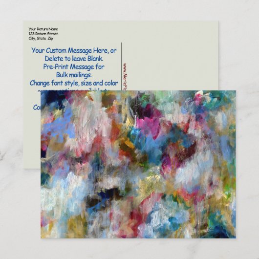 テンプレートファインアートはがきオリジナルストーミースカイ ポストカード (正面/裏面)