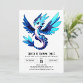 テンプレートファンタジードラゴン誕生日 招待状 (スタンド正面)