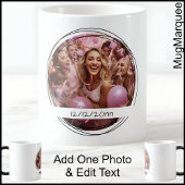 テンプレートフォトメッセージKeepsakeパーティーホワイトC00 コーヒーマグカップ