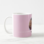 テンプレートフォトメッセージKeepsakeファミリーピンクC52 Co コーヒーマグカップ (左)