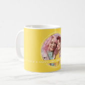 テンプレートフォトメッセージKeepsake Love Yellow C61 コーヒーマグカップ (正面左)