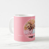 テンプレートフォトメッセージKeepsake Twins Pink C51 コーヒーマグカップ (正面左)