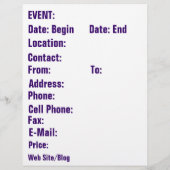 テンプレートフライヤーマルディグラ チラシ (裏面)