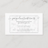 テンプレートフローラ赤面ピンクヴィンテージ鳥バラ 名刺 (裏面)