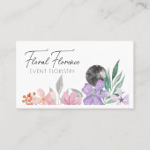 テンプレートフローリストフローラパステル 名刺 (正面)