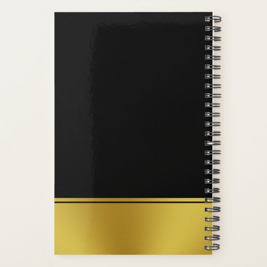 テンプレートブラックとフェイク金ゴールドロゴはこちら2025 プランナー手帳 (裏面)