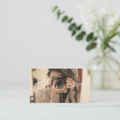 テンプレートミニマルカスタムスクリプトPhotogrphy 名刺 (スタンド正面)