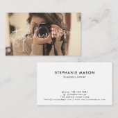 テンプレートミニマルカスタムスクリプトPhotogrphy 名刺 (正面/裏面)