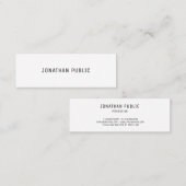 テンプレートモダンエレガントプロフェッショナル スキニー名刺 (正面/裏面)