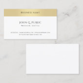 テンプレートモダンエレガント金ゴールドルックシンプルトレンディー 名刺 (正面/裏面)