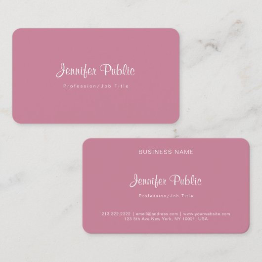 テンプレートモダン化粧アーティスト美容師サロン 名刺 (正面/裏面)