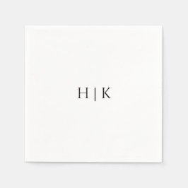 テンプレートモノグラム紙ナプキン スタンダードカクテルナプキン