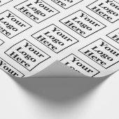 テンプレートロゴをここに白いパターンで表示 ラッピングペーパー (角)