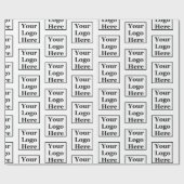 テンプレートロゴをここに白いパターンで表示 ラッピングペーパー (フラット)