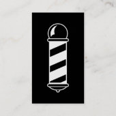 テンプレート両面白黒理容師 名刺 (裏面)