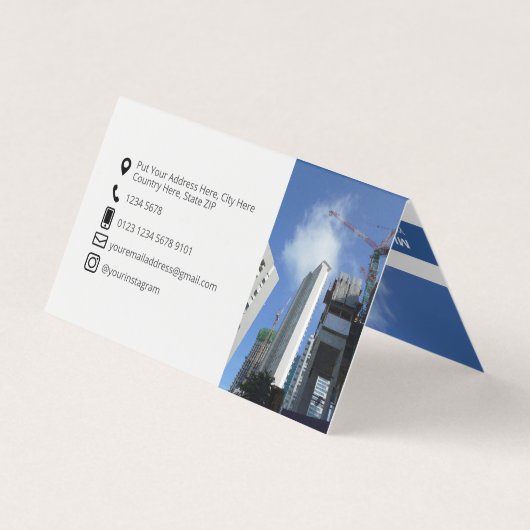 テンプレート会社概要 名刺 (裏面)