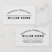 テンプレート名刺カスタマイズタイポグラフィ 名刺 (正面/裏面)