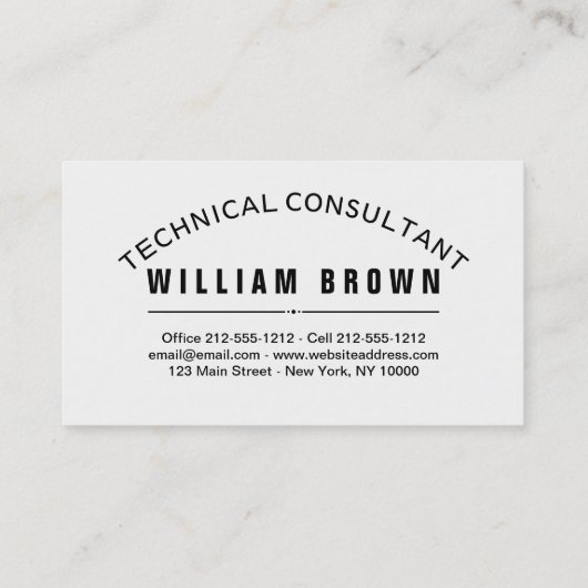 テンプレート名刺カスタマイズタイポグラフィ 名刺 (裏面)