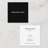 テンプレート名刺プロフェッショナルシンプルモダン スクエア名刺 (正面/裏面)