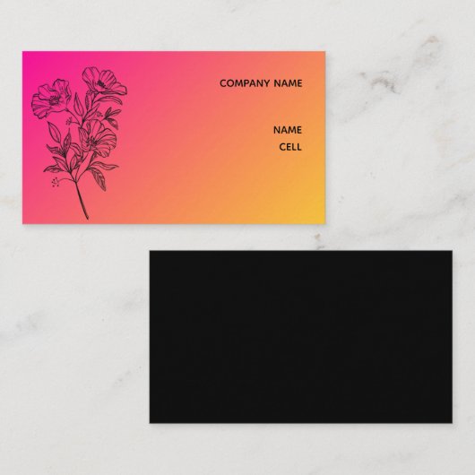 テンプレート名刺 名刺 (正面/裏面)