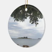 テンプレート四角形カメラ セラミックオーナメント (左)