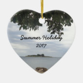 テンプレート四角形カメラ セラミックオーナメント (正面)