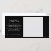 テンプレート悔やみや弔慰ありがとうイメーお気に入りのジ1を追加しました サンキューカード (正面/裏面)