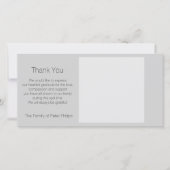 テンプレート悔やみや弔慰ありがとうイメーお気に入りのジ2を追加 サンキューカード (正面)