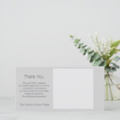 テンプレート悔やみや弔慰ありがとうイメーお気に入りのジ2を追加 サンキューカード (スタンド正面)