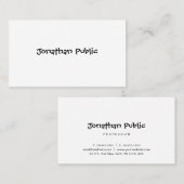 テンプレート手書きスクリプトのミニマリストモダンかわいい 名刺 (正面/裏面)