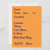 テンプレート招待状マルディグラ 招待状 (裏面)