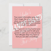 テンプレート招待状- 保 招待状 (裏面)