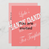 テンプレート招待状- 保 招待状 (正面/裏面)