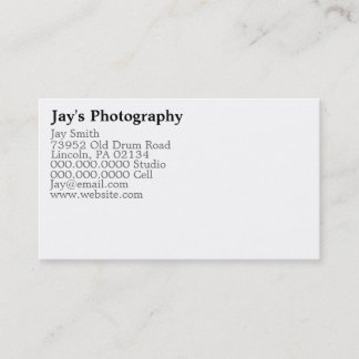 テンプレート撮影用名刺 名刺