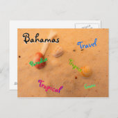 テンプレート旅行文字 ポストカード (正面/裏面)