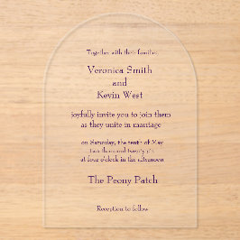 テンプレート澄んアクリル結婚式招待状 アクリル招待状