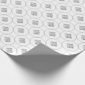 テンプレート独自の写真またはビジネスロゴのアップロード ラッピングペーパー (角)