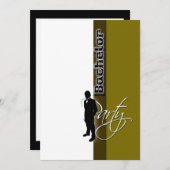 テンプレート独身最後の夜　素晴らしき男たち 招待状 (正面/裏面)