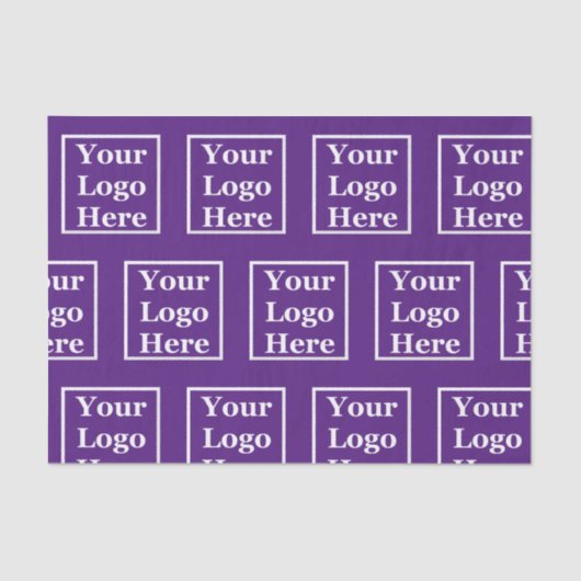 テンプレート王室の：ロゴをここで紫色に 薄葉紙 (正面)