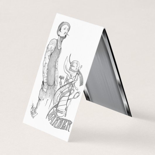 テンプレート理容師 名刺 (正面)