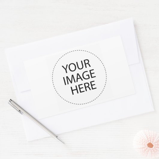 テンプレート空白のの追加文字ま買たは空白の 長方形シール (封筒)